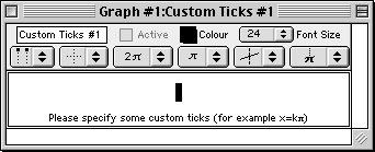 A blank custom ticks window